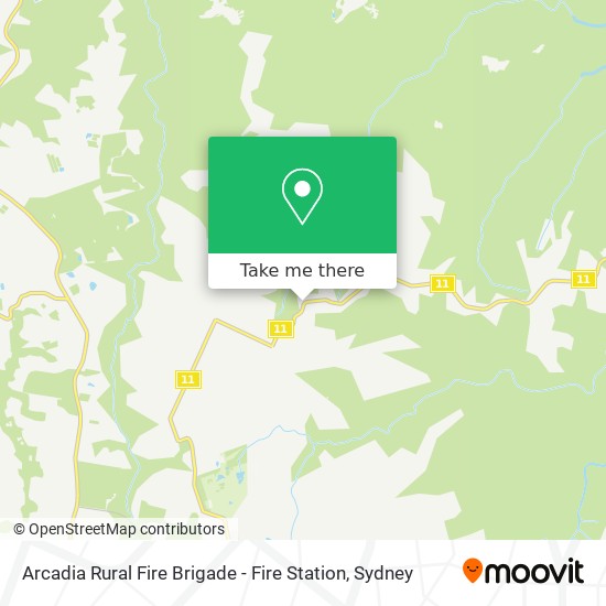 Arcadia Rural Fire Brigade - Fire Station map