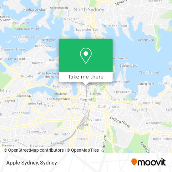 Apple Sydney map