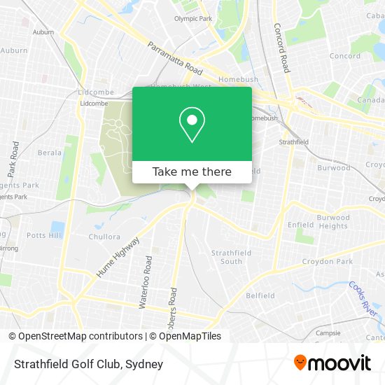Mapa Strathfield Golf Club