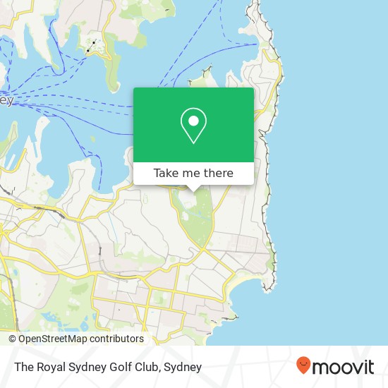 The Royal Sydney Golf Club map