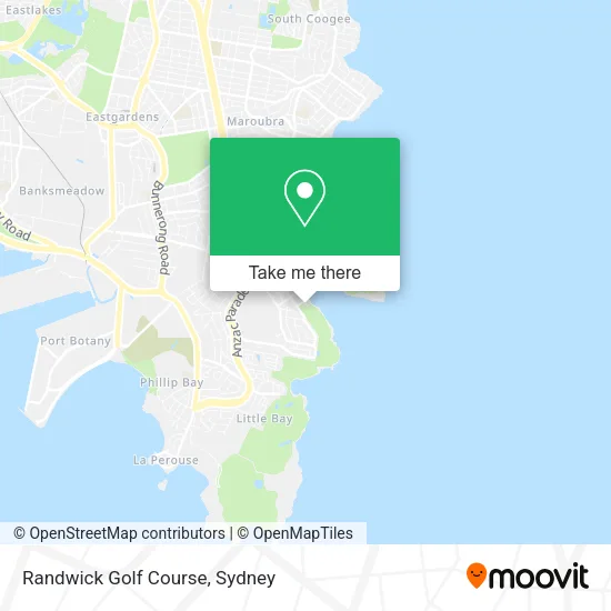 Randwick Golf Course map