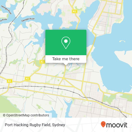 Port Hacking Rugby Field map