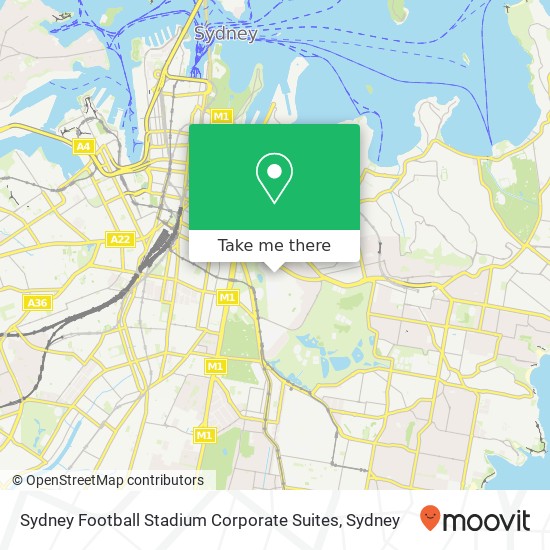 Sydney Football Stadium Corporate Suites map