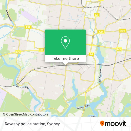 Revesby police station map