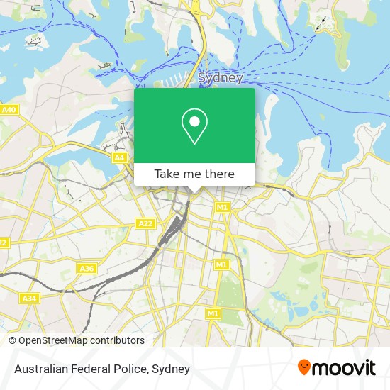 Australian Federal Police map