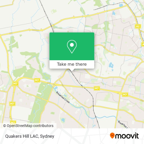 Quakers Hill LAC map