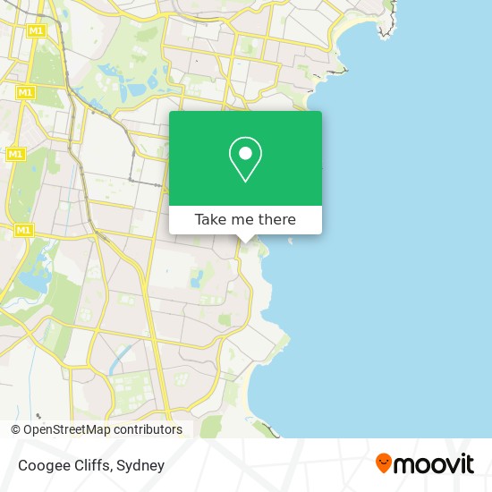 Mapa Coogee Cliffs