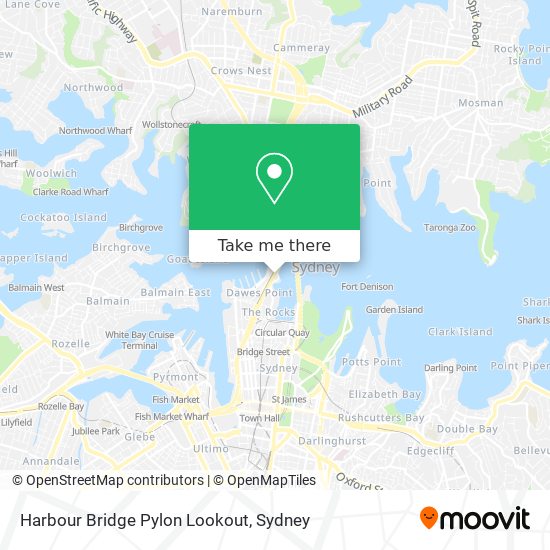 Harbour Bridge Pylon Lookout map