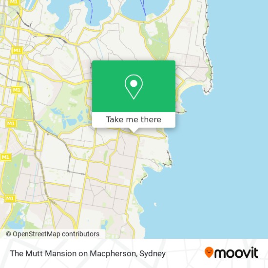 Mapa The Mutt Mansion on Macpherson