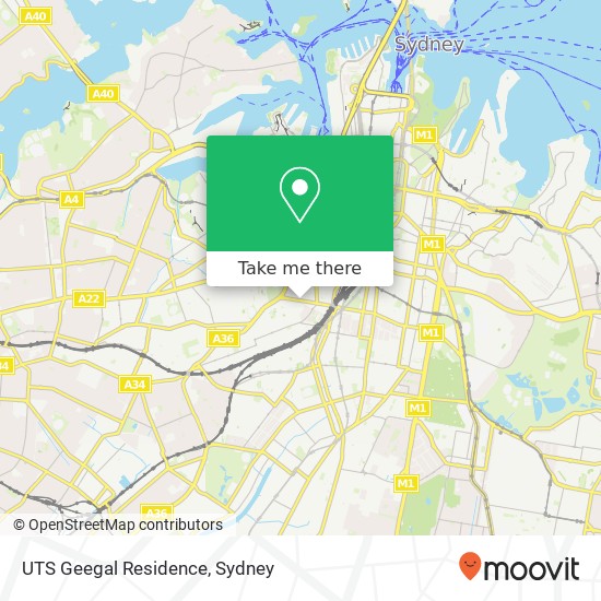 UTS Geegal Residence map