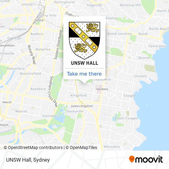 UNSW Hall map