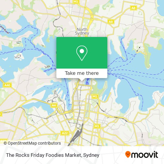 The Rocks Friday Foodies Market map