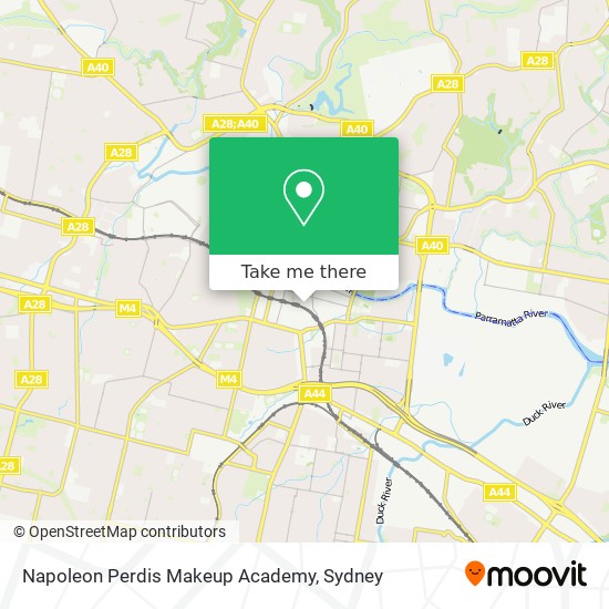 Napoleon Perdis Makeup Academy map