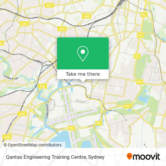 Qantas Engineering Training Centre map