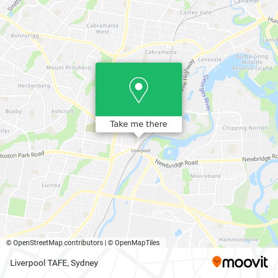 Liverpool TAFE map