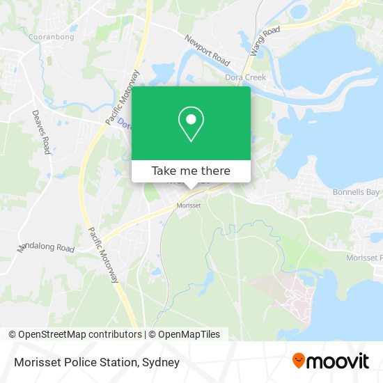 Mapa Morisset Police Station