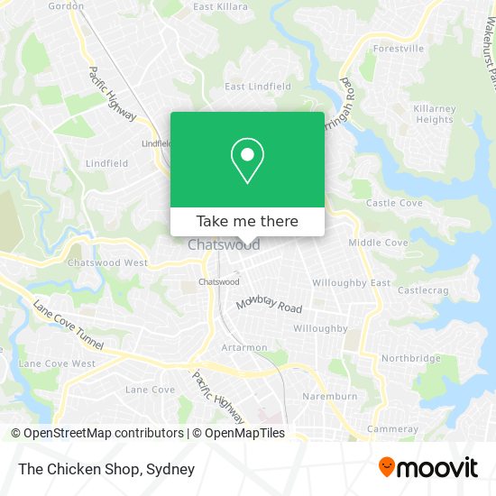 The Chicken Shop map