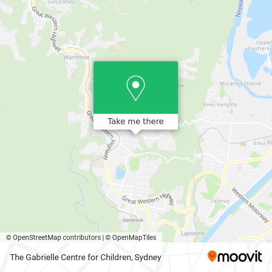 The Gabrielle Centre for Children map