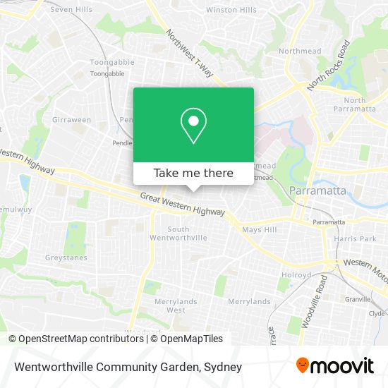 Wentworthville Community Garden map