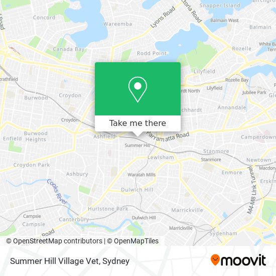 Mapa Summer Hill Village Vet