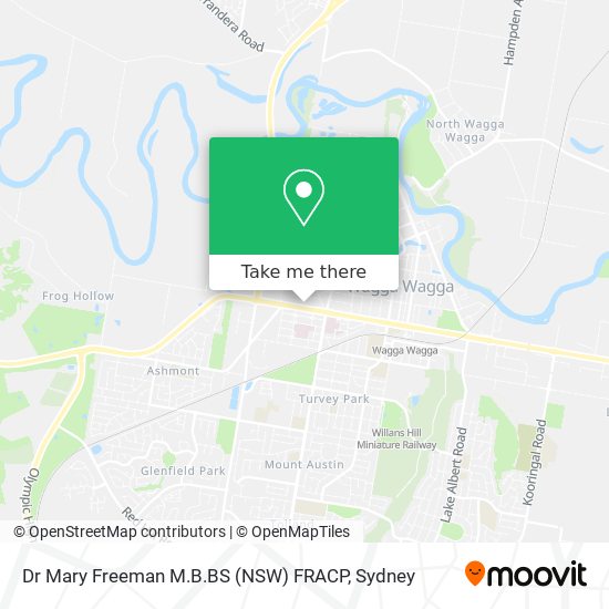 Mapa Dr Mary Freeman M.B.BS (NSW) FRACP