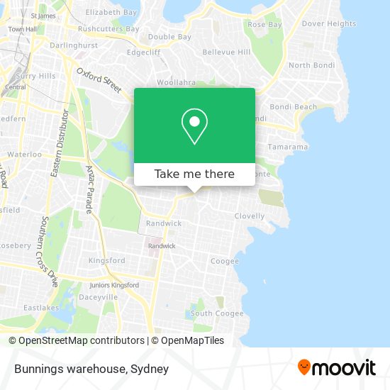 Bunnings warehouse map