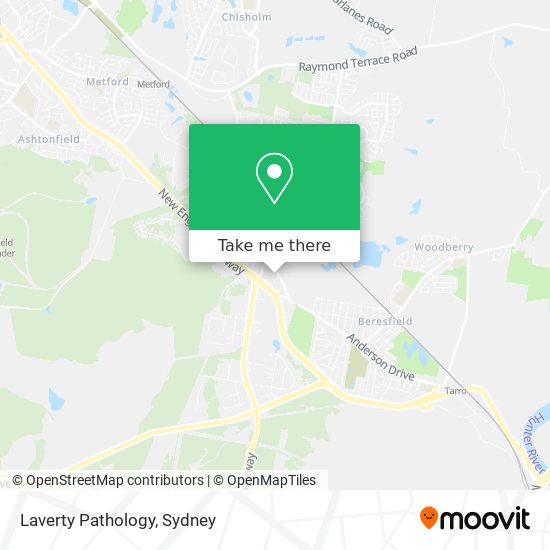 Laverty Pathology map