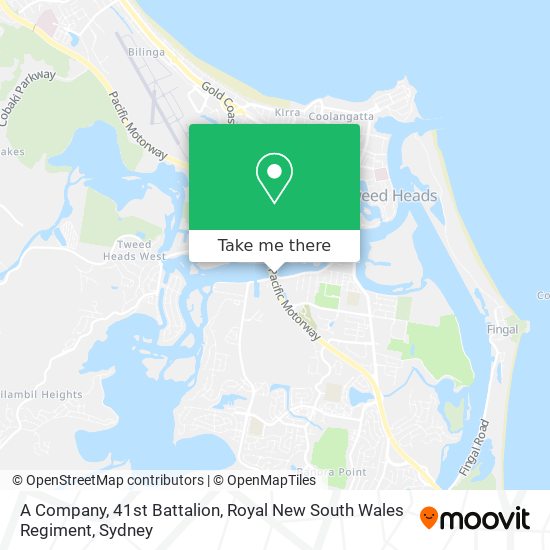 A Company, 41st Battalion, Royal New South Wales Regiment map