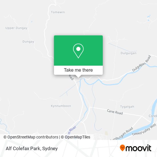 Alf Colefax Park map