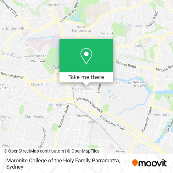 Mapa Maronite College of the Holy Family Parramatta