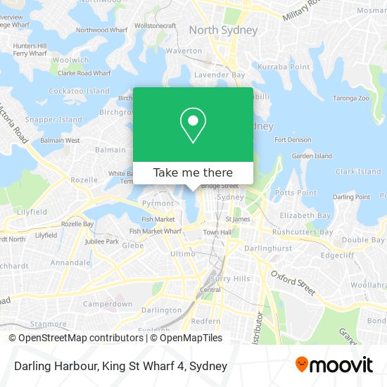 Mapa Darling Harbour, King St Wharf 4