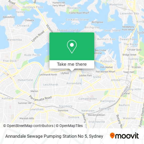 Annandale Sewage Pumping Station No 5 map