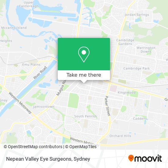 Nepean Valley Eye Surgeons map