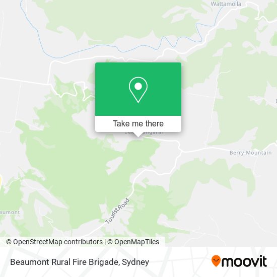 Beaumont Rural Fire Brigade map