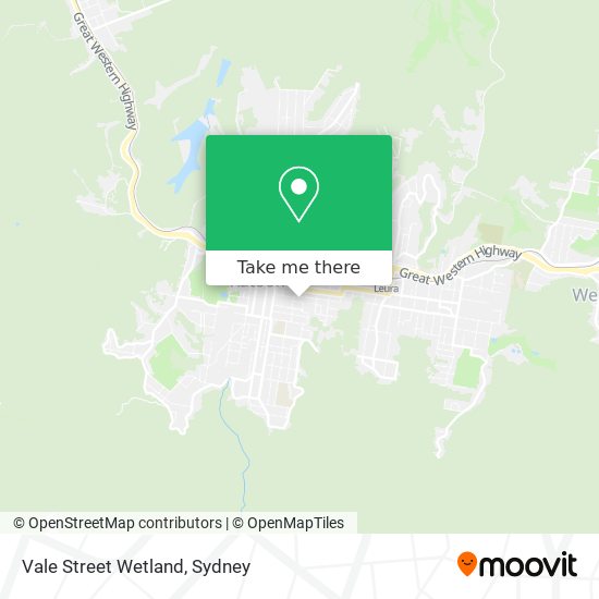 Vale Street Wetland map