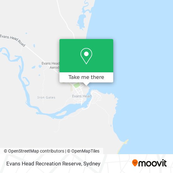 Evans Head Recreation Reserve map