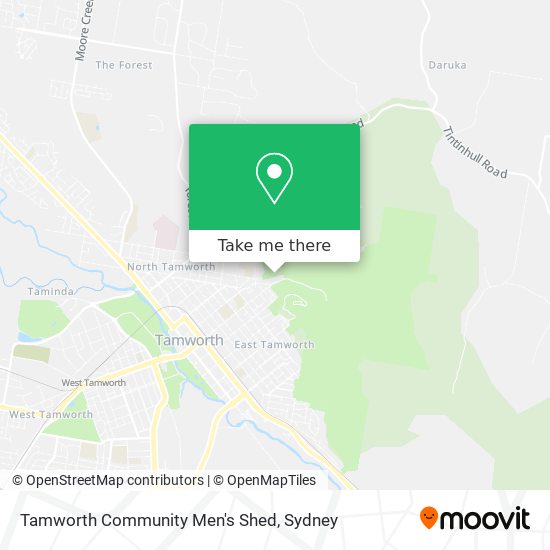 Tamworth Community Men's Shed map