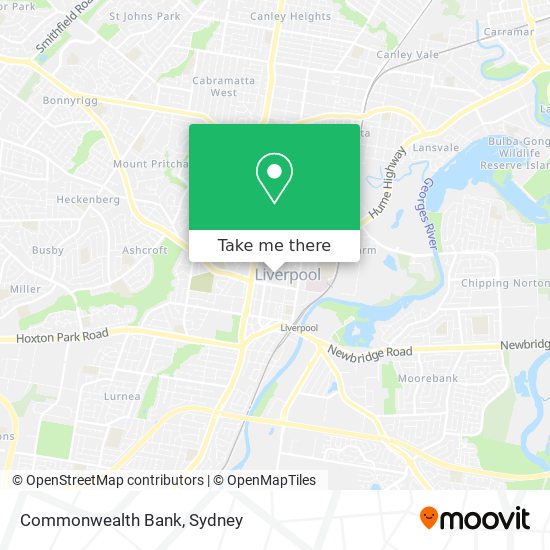 Commonwealth Bank map