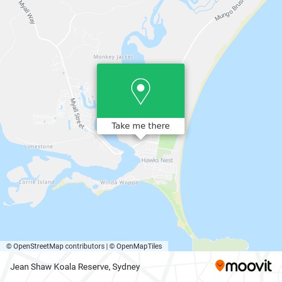Jean Shaw Koala Reserve map