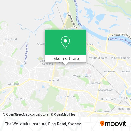 Mapa The Wollotuka Institute, Ring Road