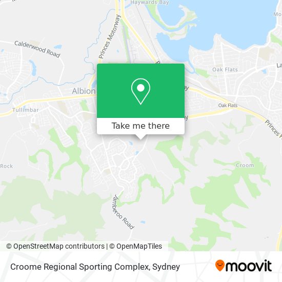 Croome Regional Sporting Complex map