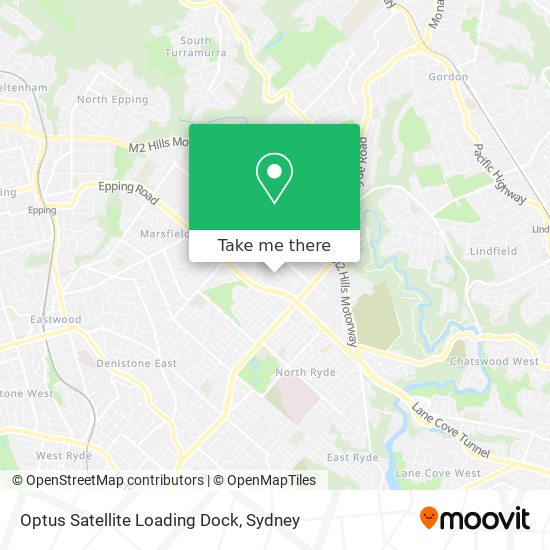 Mapa Optus Satellite Loading Dock