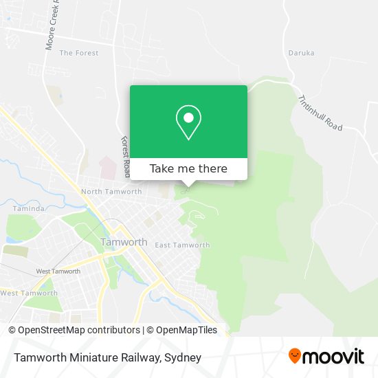 Tamworth Miniature Railway map