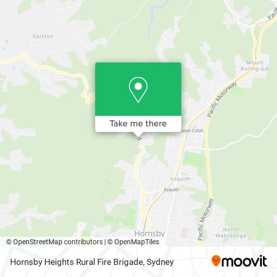 Hornsby Heights Rural Fire Brigade map