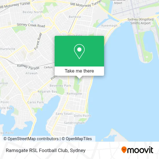 Mapa Ramsgate RSL Football Club
