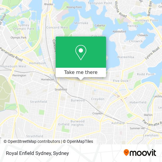 Royal Enfield Sydney map