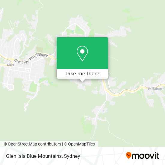 Glen Isla Blue Mountains map