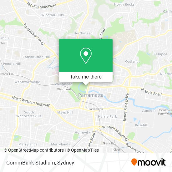 CommBank Stadium map