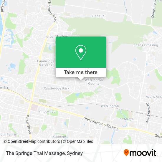 The Springs Thai Massage map