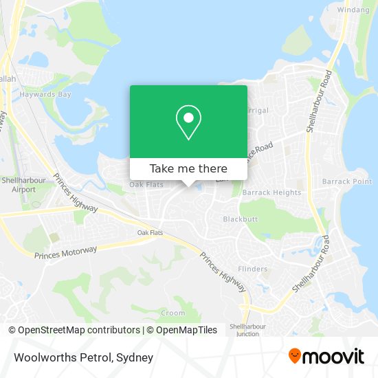 Woolworths Petrol map